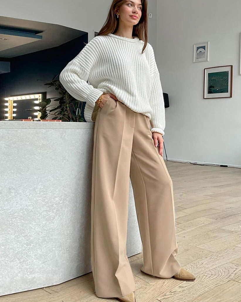 Office Women Pants Loose Full Length Ladies Trousers