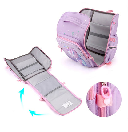 Pink Unicorn Kindergarten Waterproof Backpacks