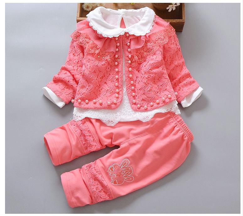 Baby girl fashion three-piece set