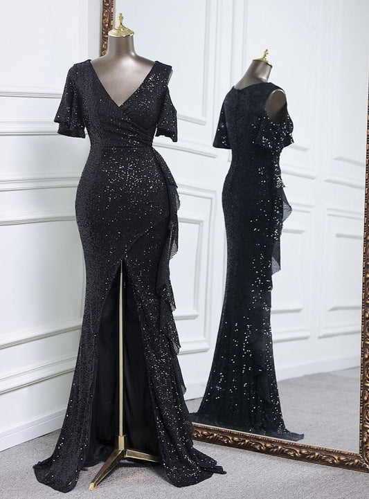 Elegant sequins Evening dress