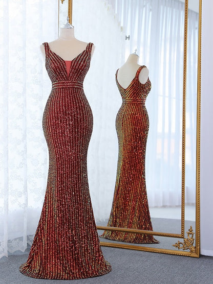 sexy mermaid evening dress