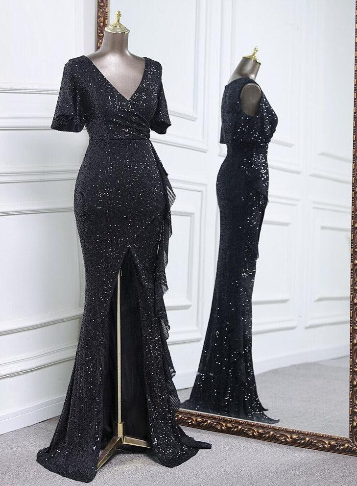 Elegant sequins Evening dress