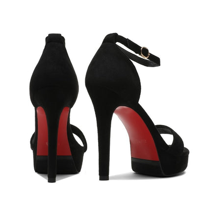 12cm High Heels 3.5cm Platform Red Bottom Sandals