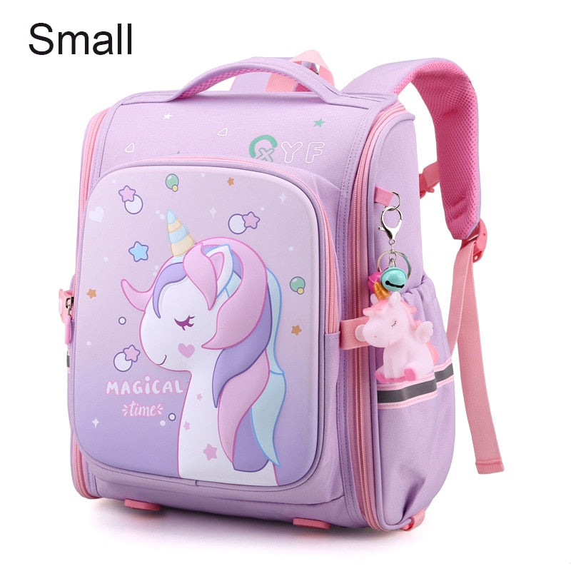 Pink Unicorn Kindergarten Waterproof Backpacks