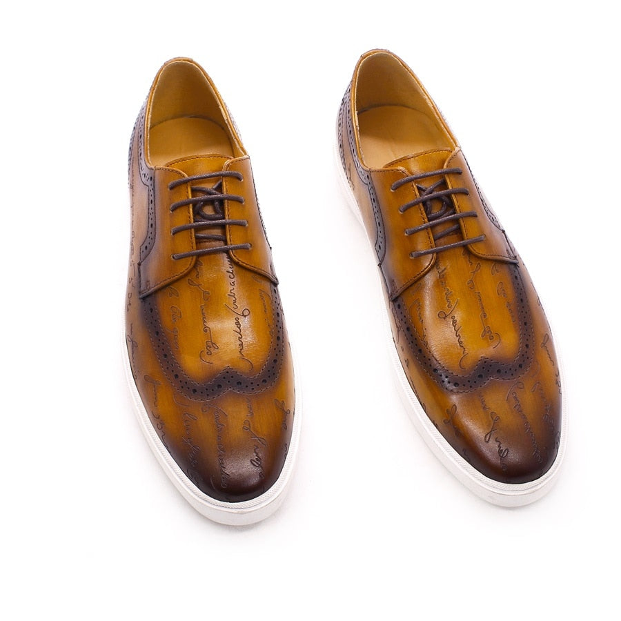 High-end Handmade Casual Leather Shoes Classic British Style