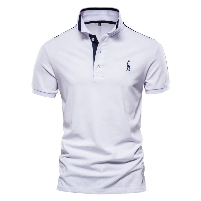 High Quality Men Business Casual Polo Shirts with Collar Embroidery