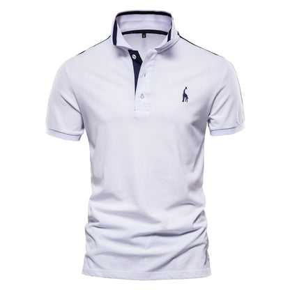 High Quality Men Business Casual Polo Shirts with Collar Embroidery