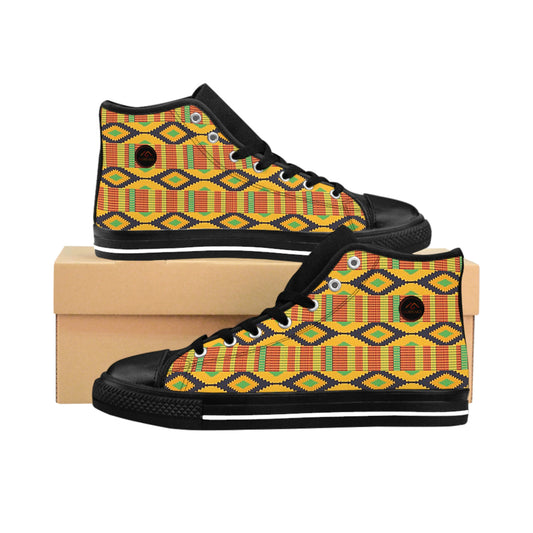 Men's Kente High Top Classic Sneakers