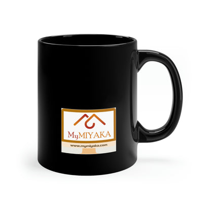 MyMIYAKA 11oz Black Mug