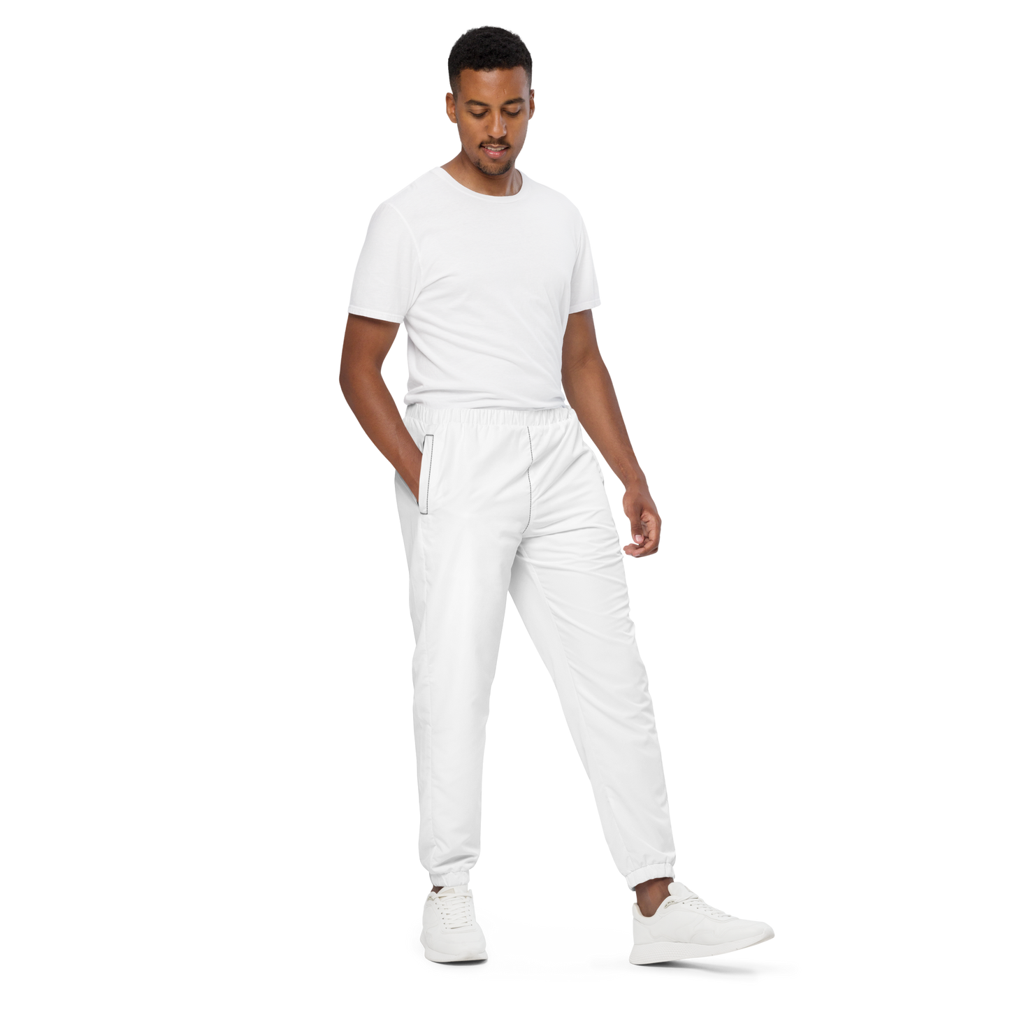 Afro Touch Unisex track pants - White