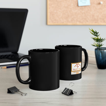 MyMIYAKA 11oz Black Mug