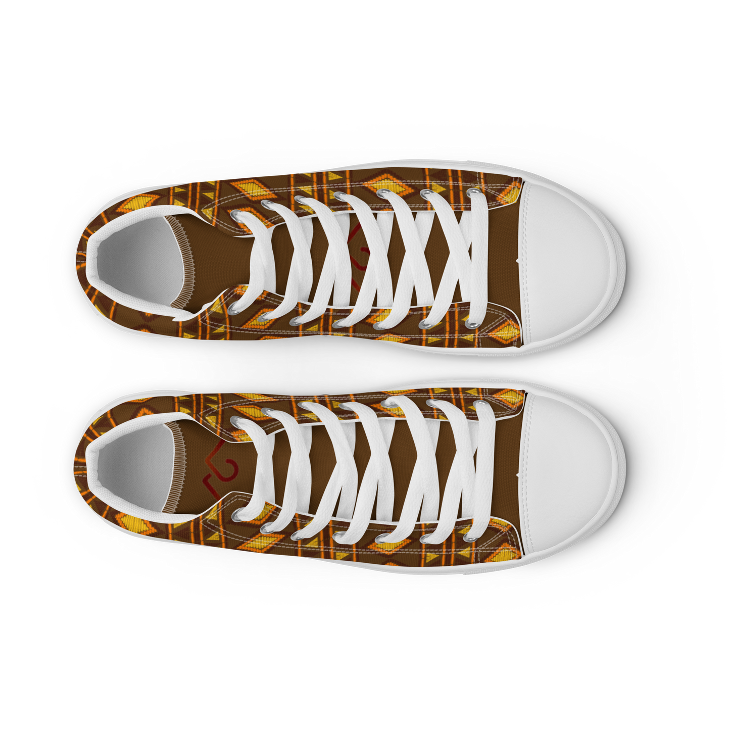 Men’s Kente high top canvas shoes