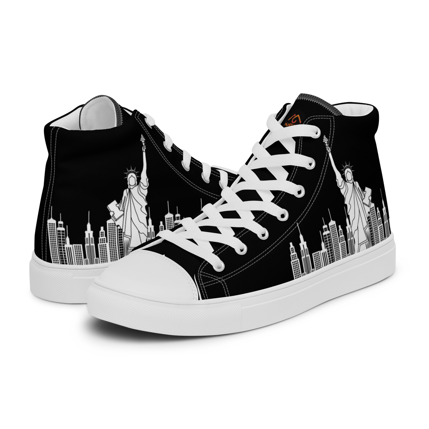 Men’s NYC high top canvas shoes