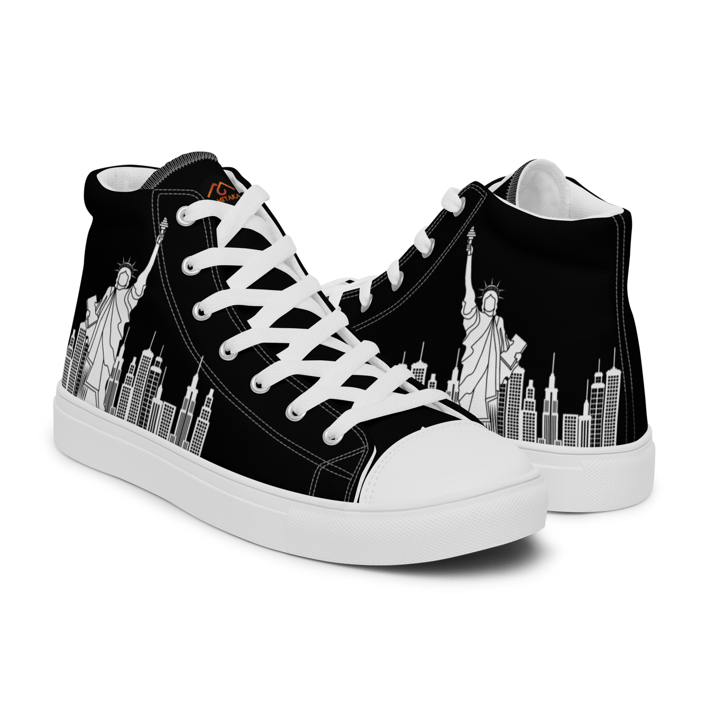 Men’s NYC high top canvas shoes