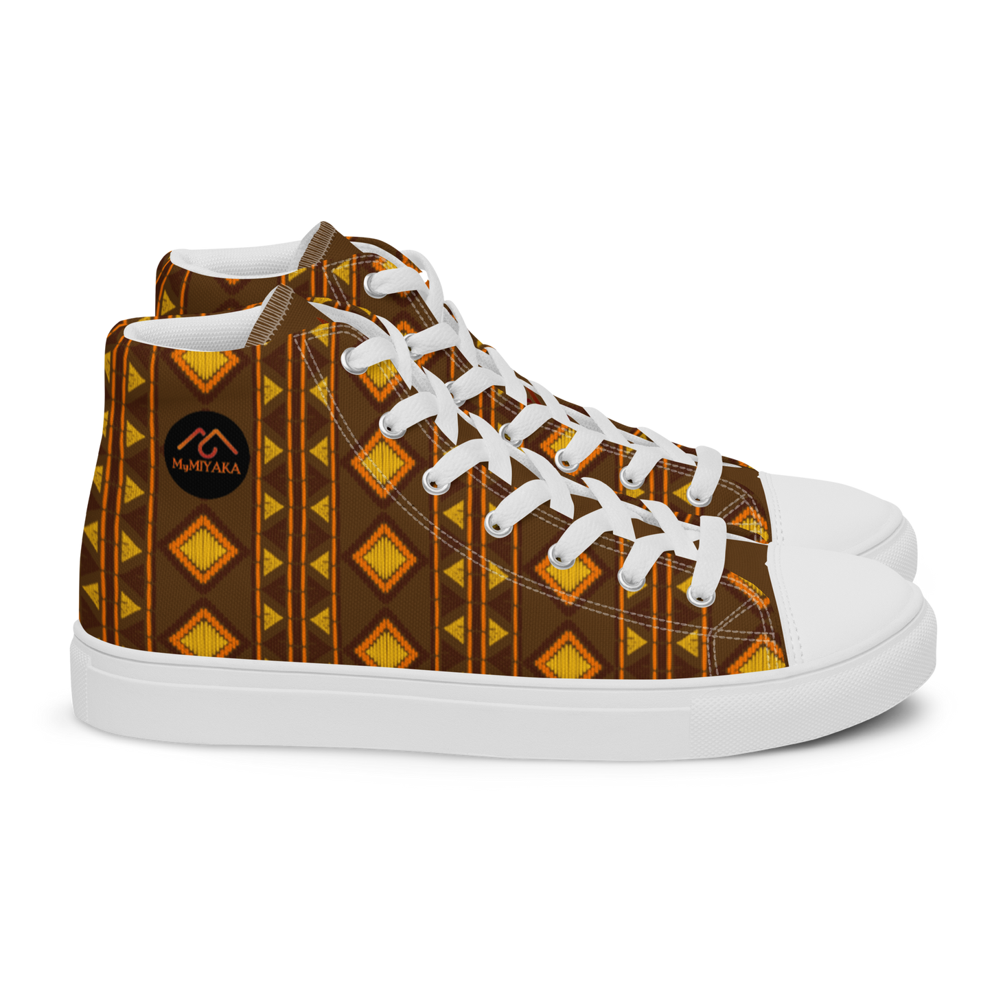 Men’s Kente high top canvas shoes