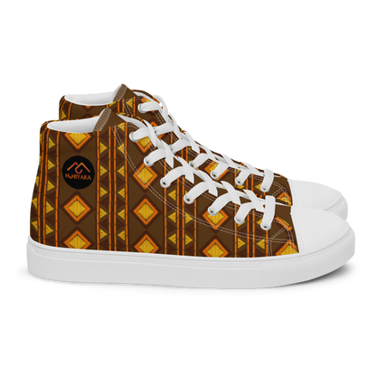 Men’s Kente high top canvas shoes