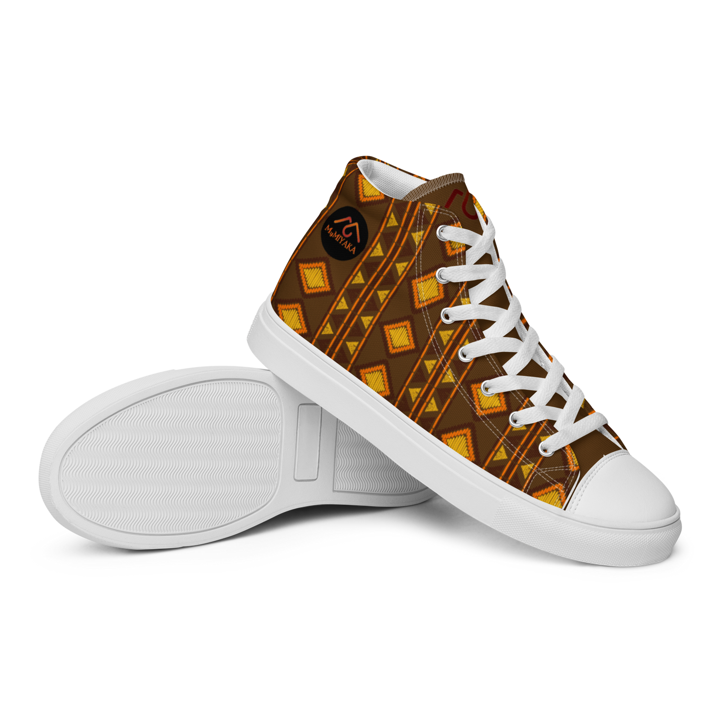 Men’s Kente high top canvas shoes