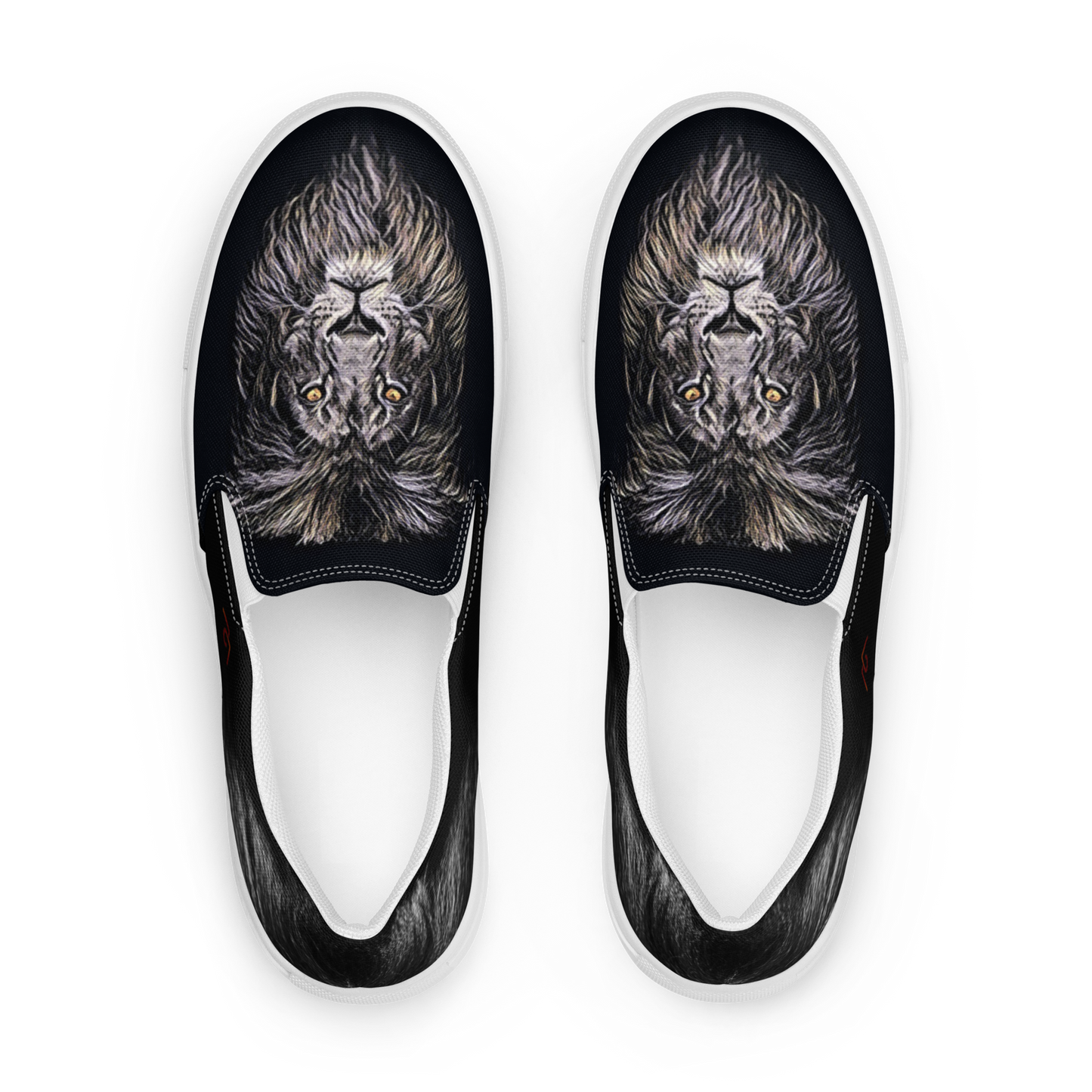 Men’s Lion Face slip-on canvas shoes