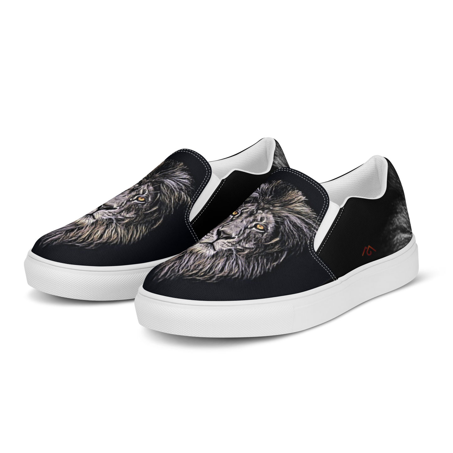 Men’s Lion Face slip-on canvas shoes