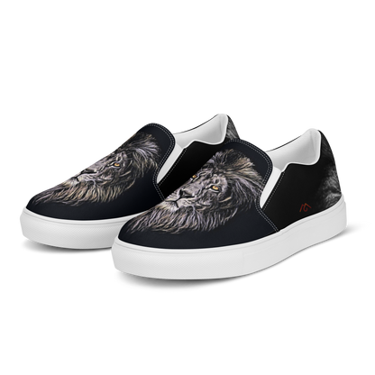 Men’s Lion Face slip-on canvas shoes