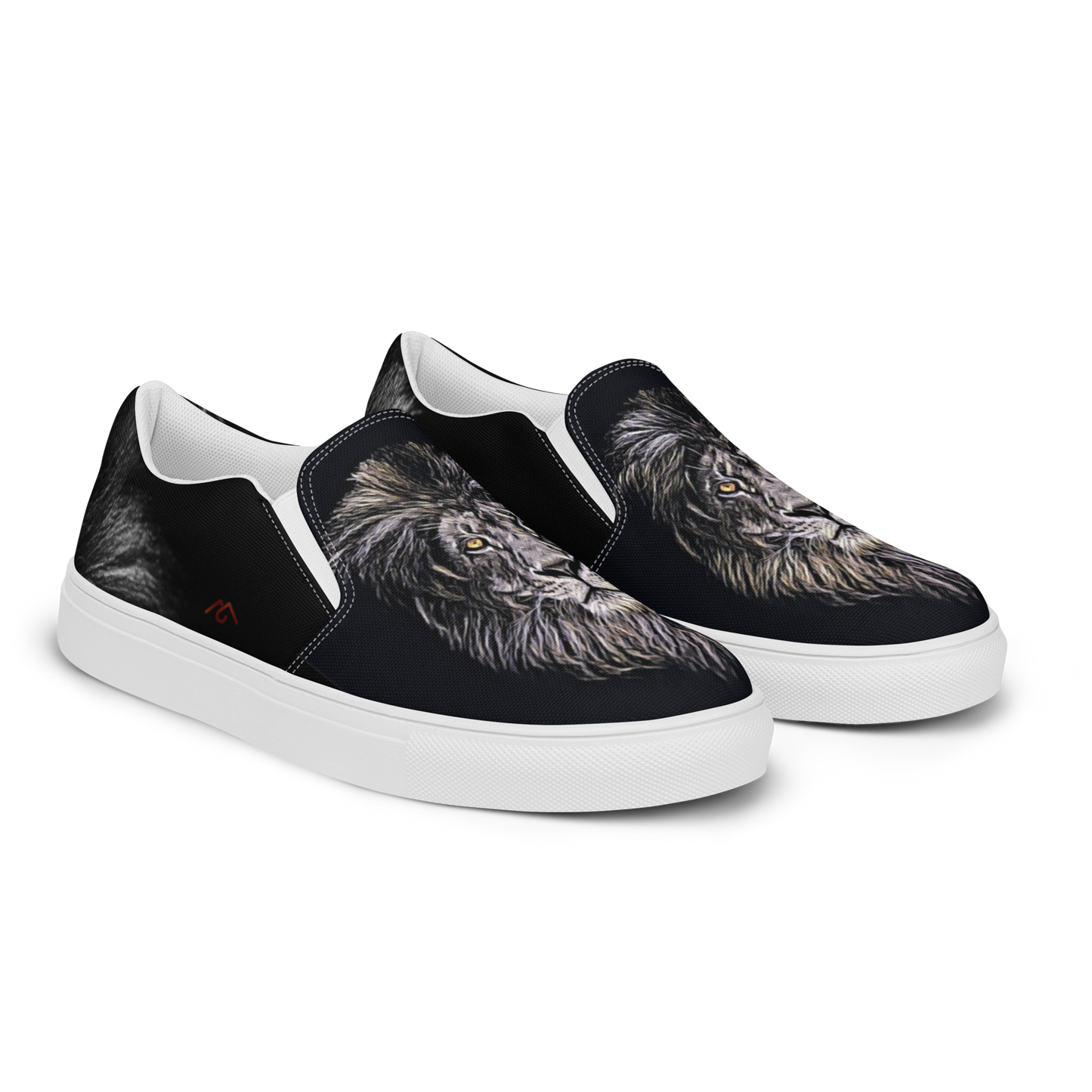 Men’s Lion Face slip-on canvas shoes