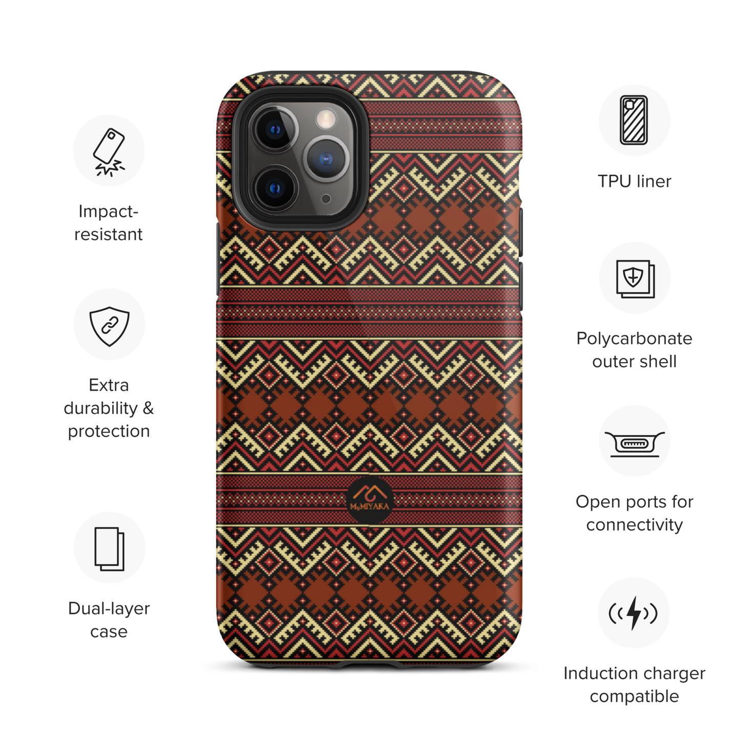 Tough Afro iPhone Case