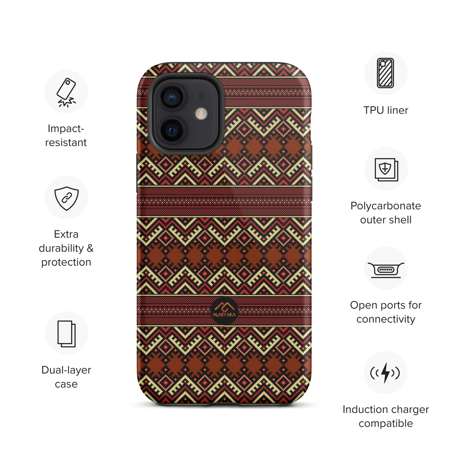 Tough Afro iPhone Case