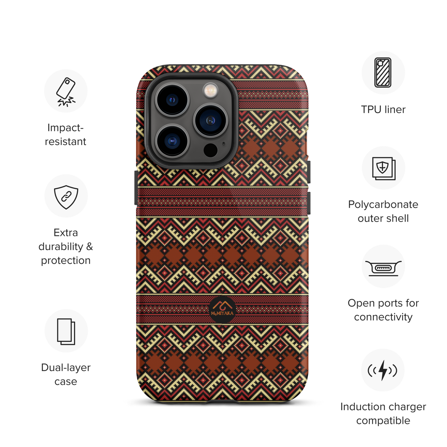 Tough Afro iPhone Case