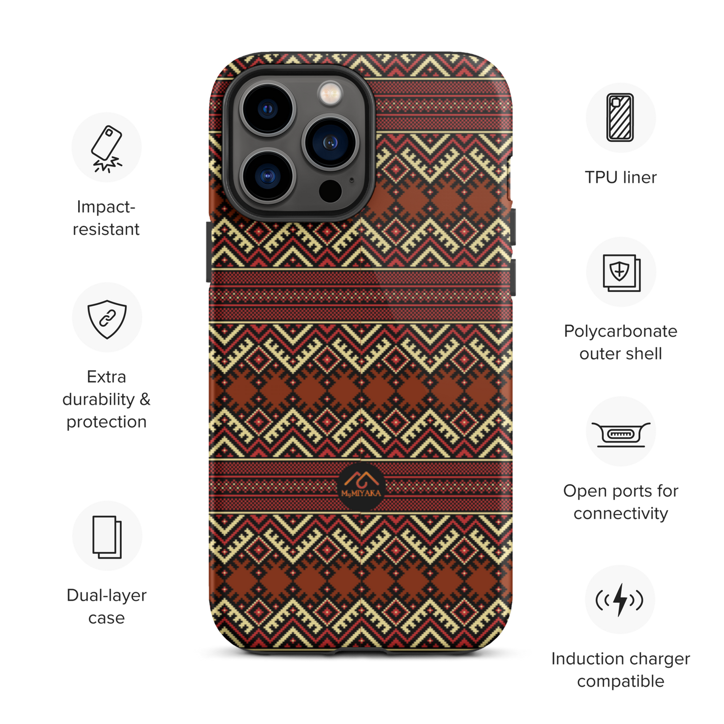 Tough Afro iPhone Case