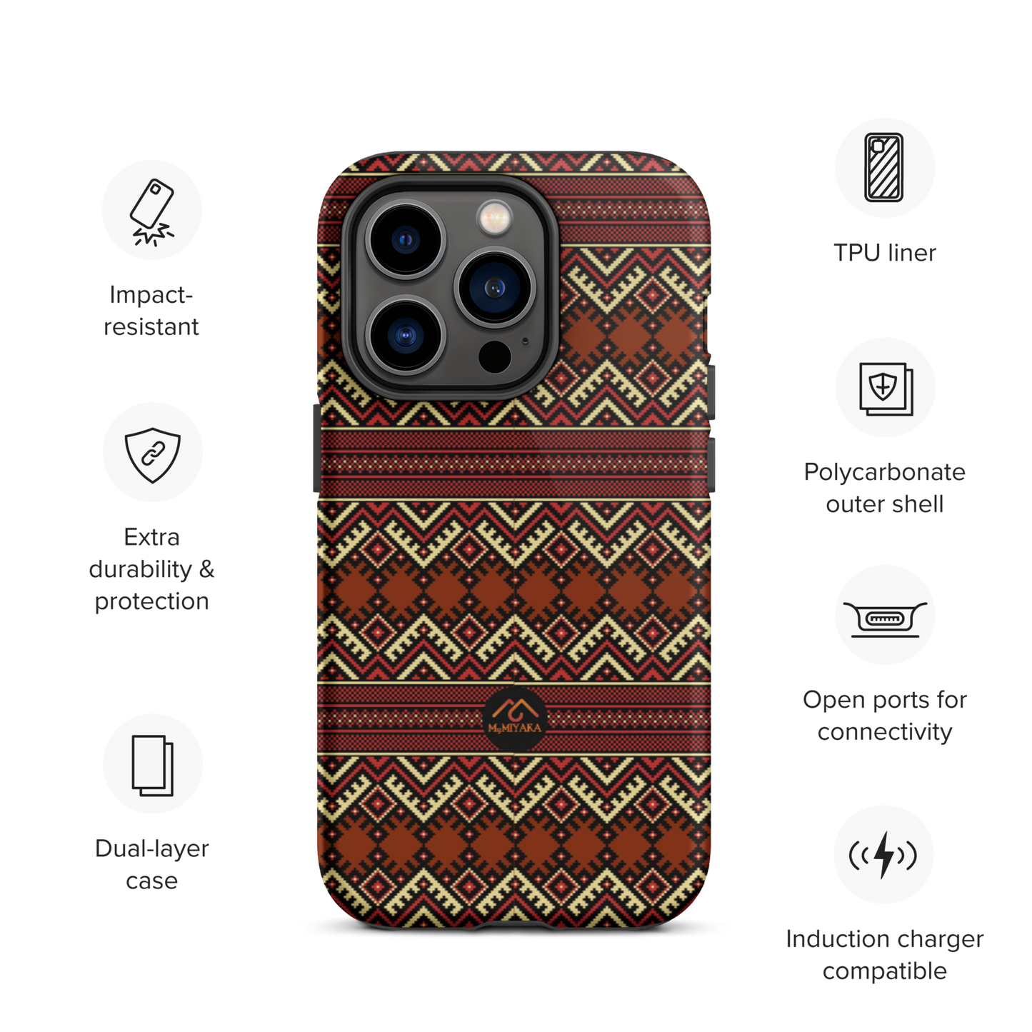 Tough Afro iPhone Case