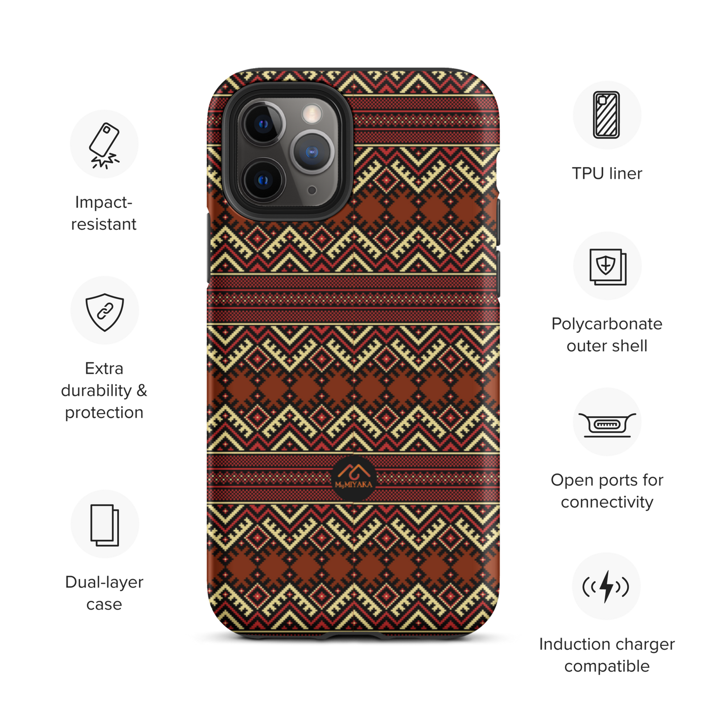 Tough Afro iPhone Case