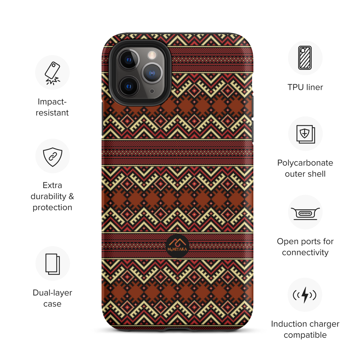 Tough Afro iPhone Case