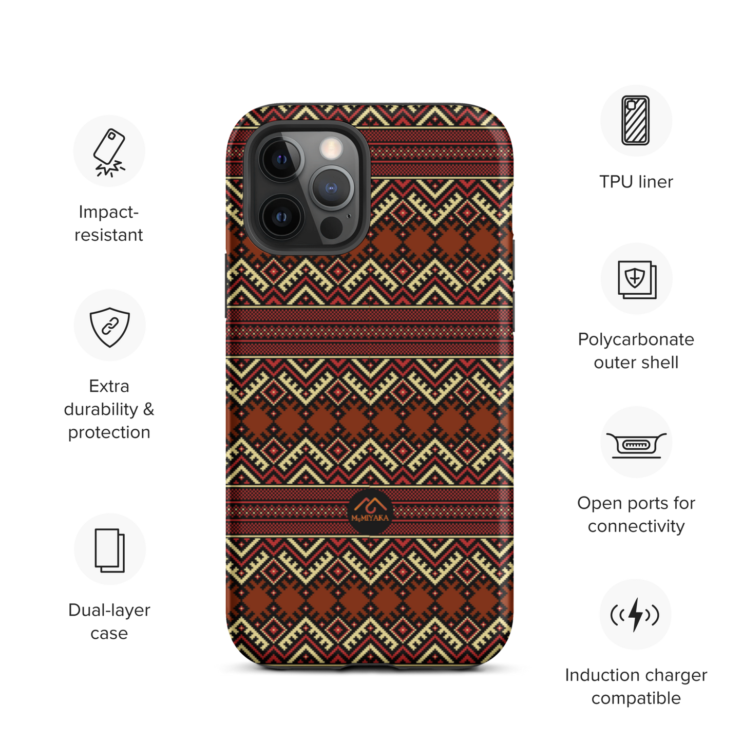 Tough Afro iPhone Case