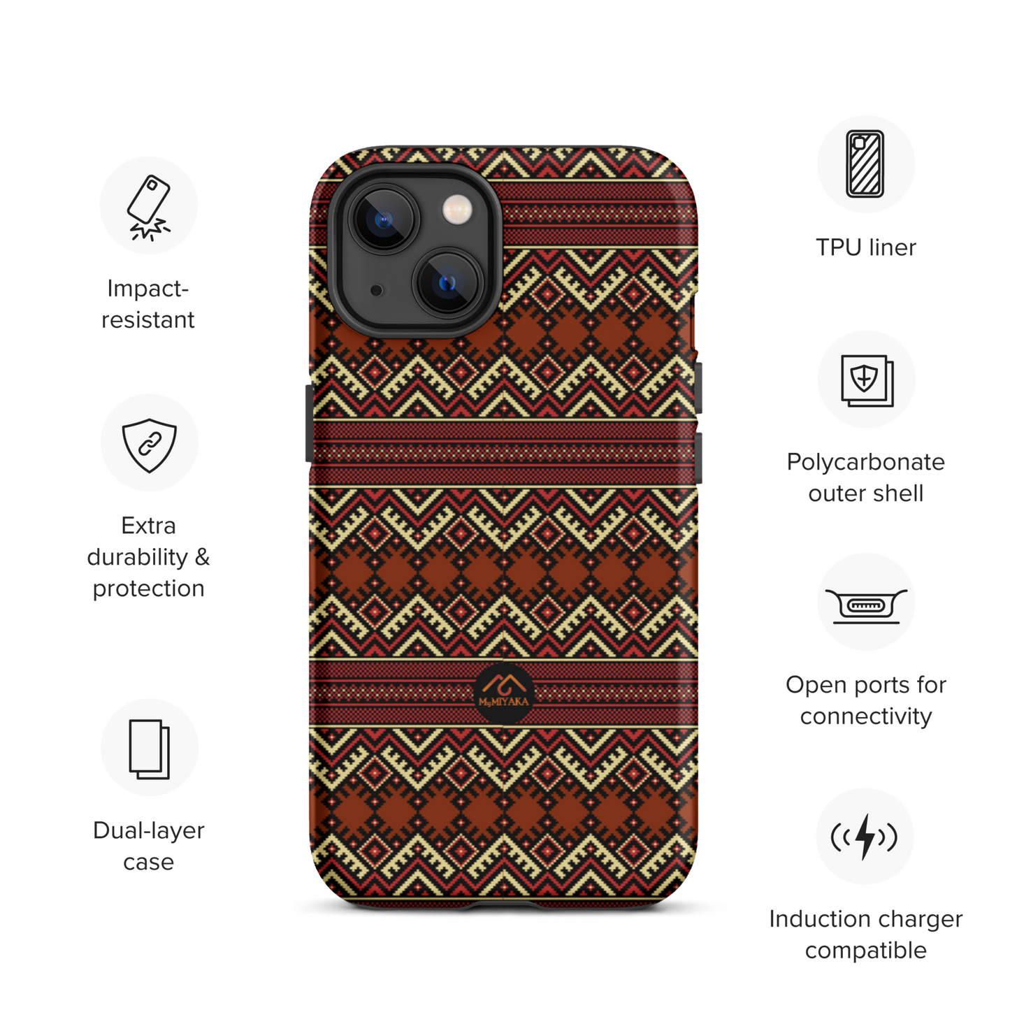 Tough Afro iPhone Case