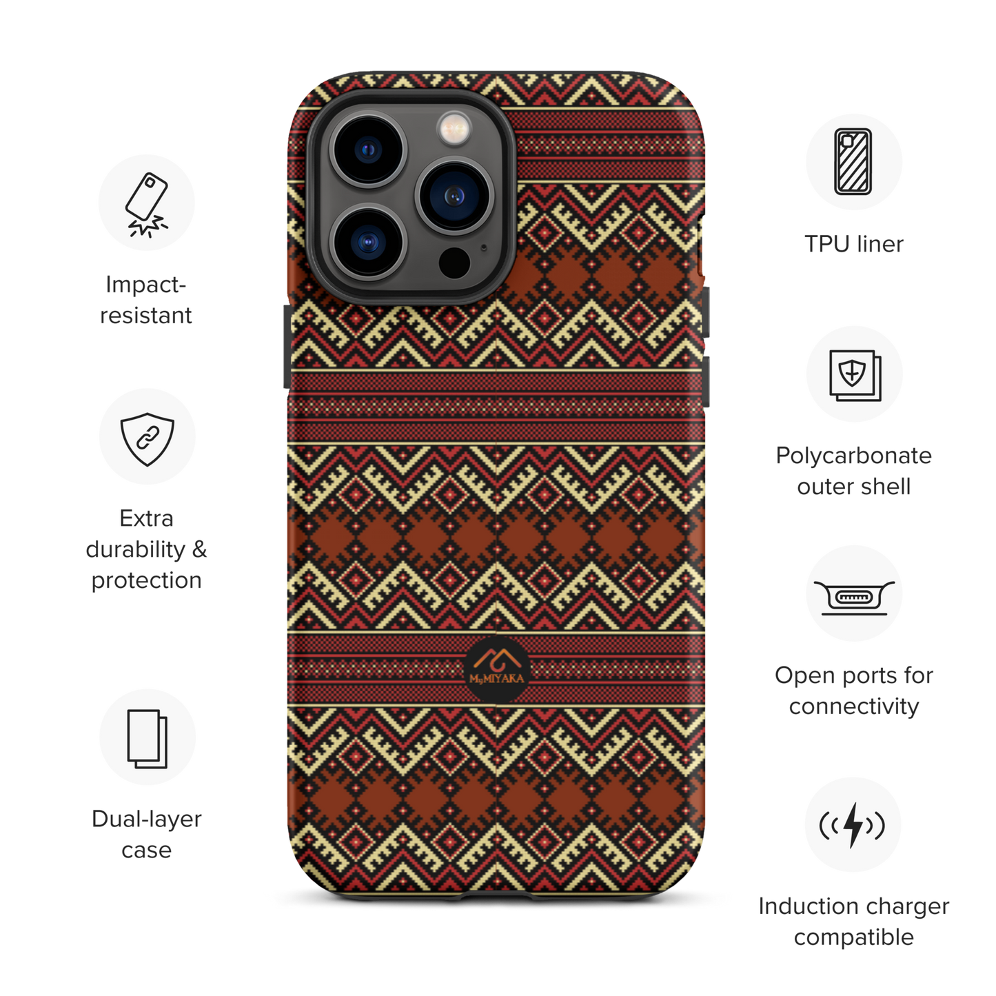 Tough Afro iPhone Case