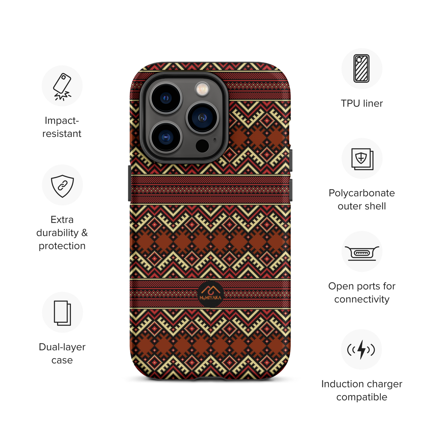 Tough Afro iPhone Case