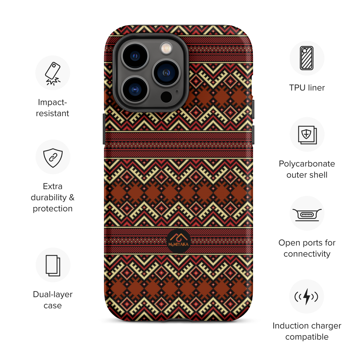 Tough Afro iPhone Case